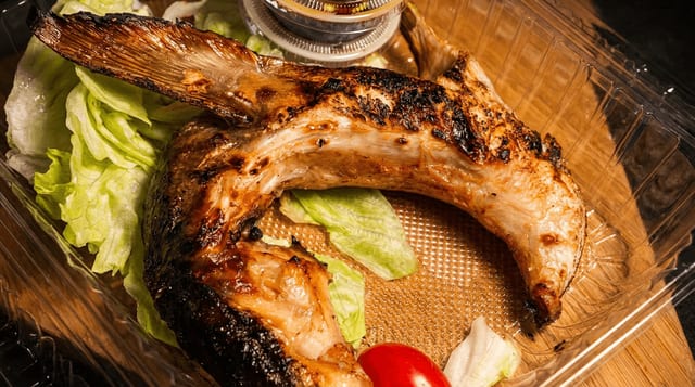 Grilled Hamachi Kama.